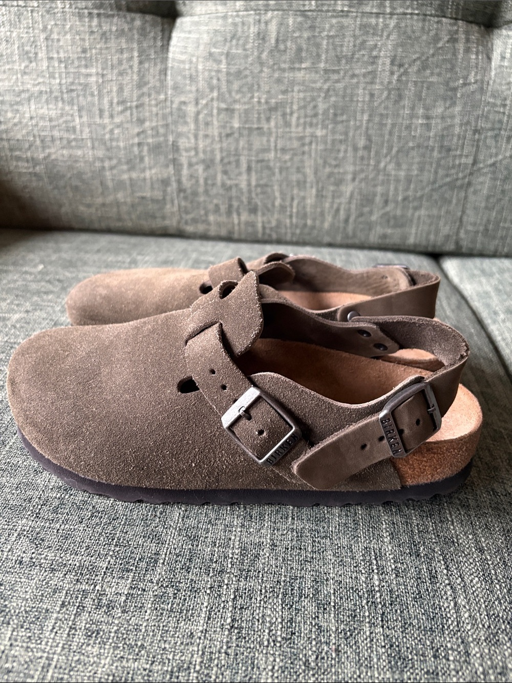 Birkenstock Tokio Suede Thyme Green